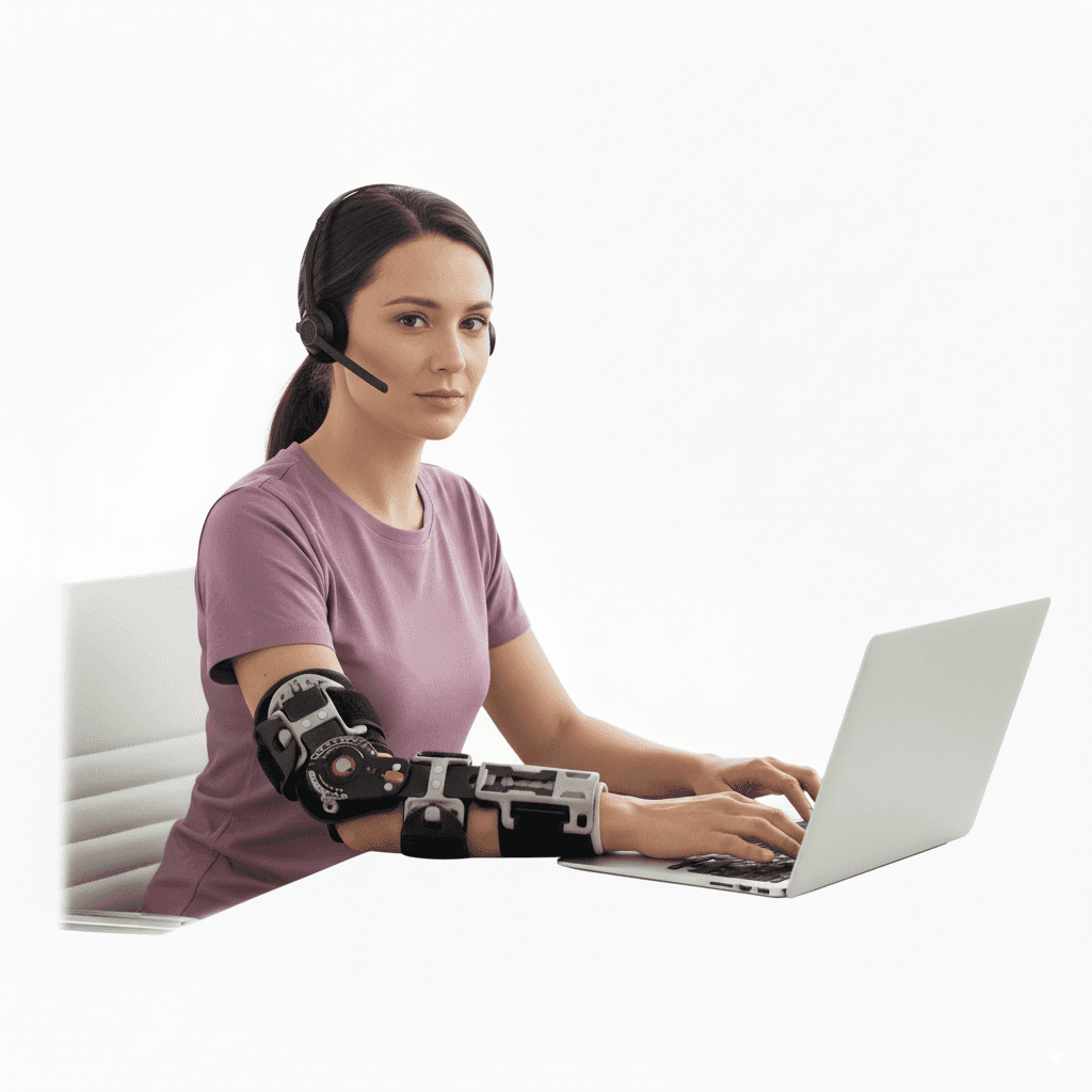 Post-operative elbow support — 3